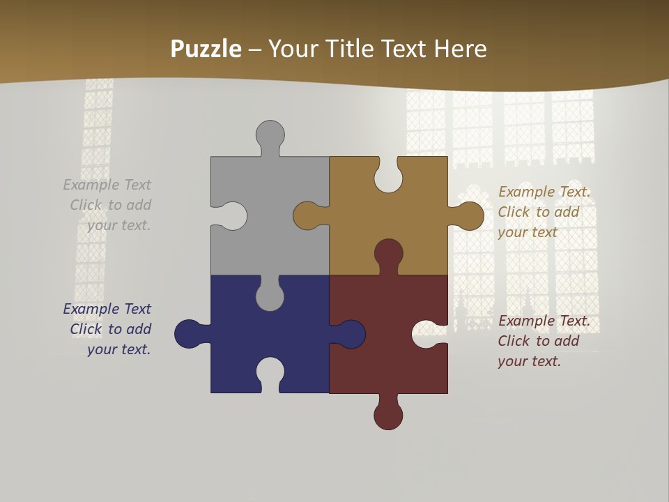 Inside Canterbury Cathedral PowerPoint Template