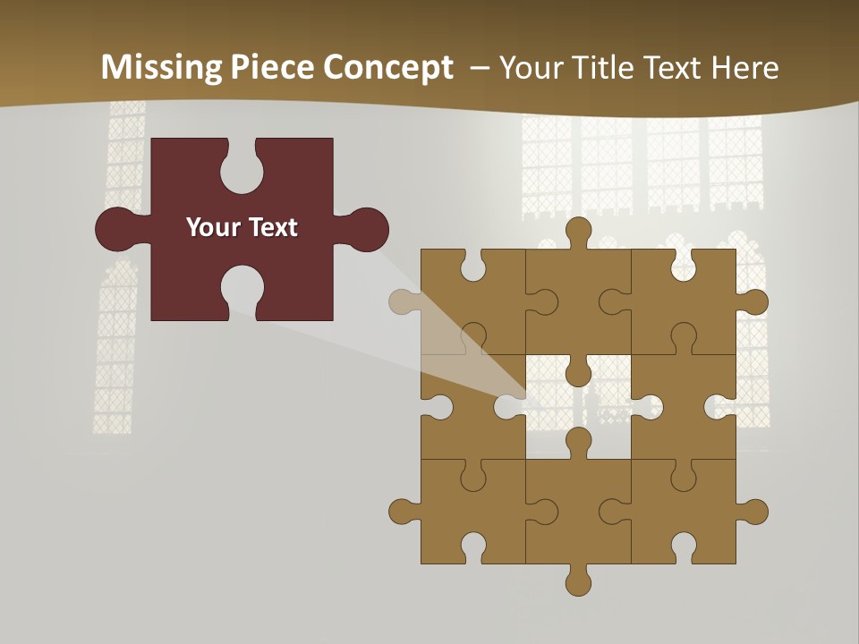 Inside Canterbury Cathedral PowerPoint Template