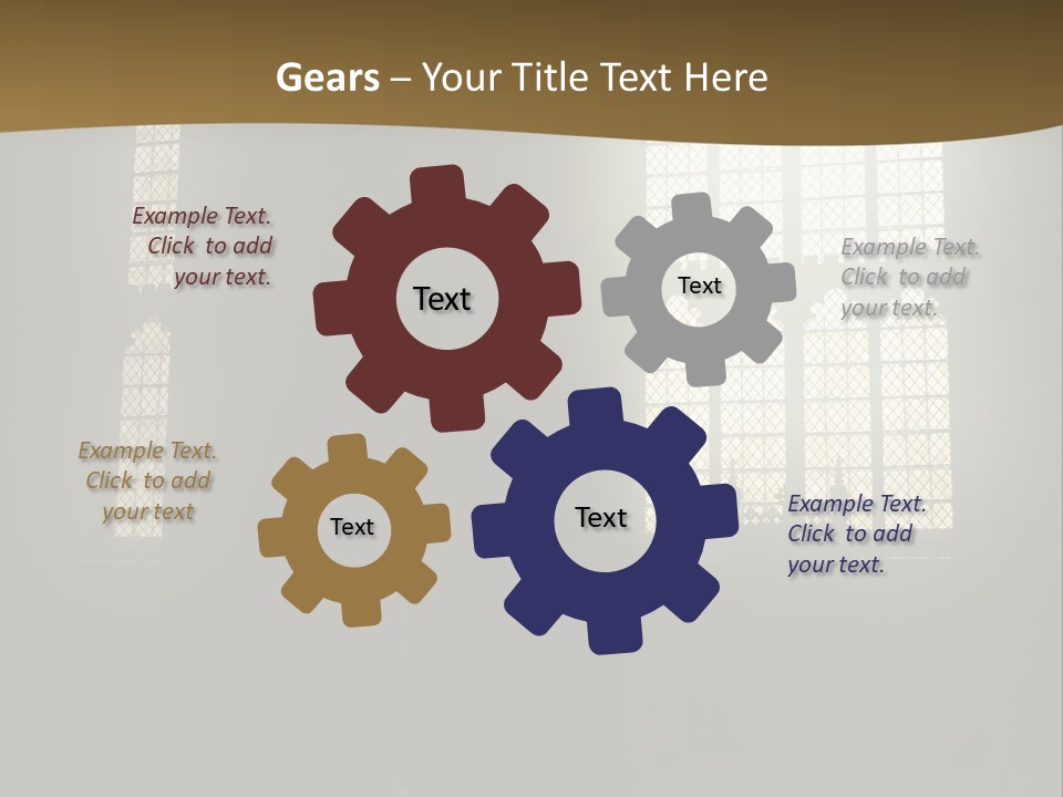 Inside Canterbury Cathedral PowerPoint Template
