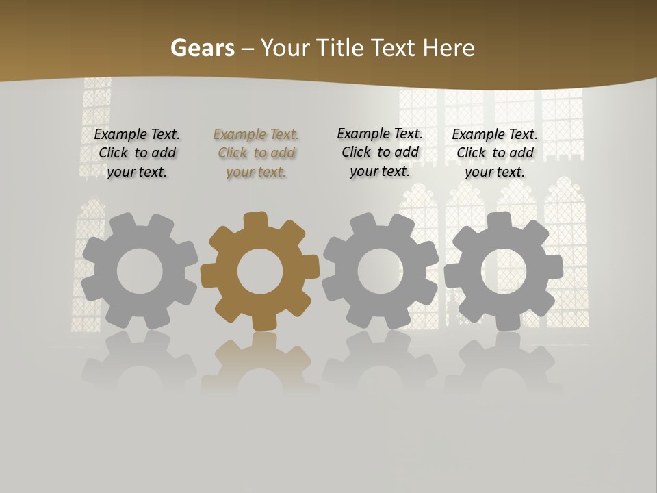 Inside Canterbury Cathedral PowerPoint Template