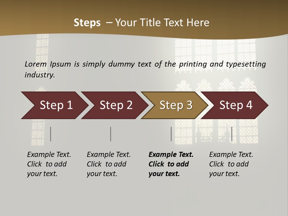Inside Canterbury Cathedral PowerPoint Template