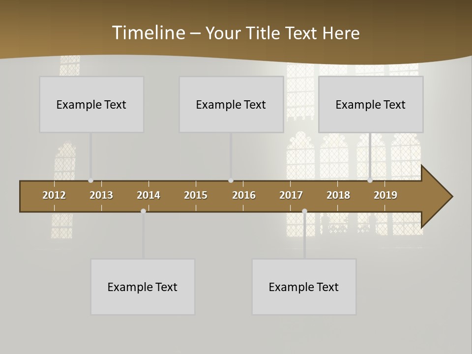 Inside Canterbury Cathedral PowerPoint Template