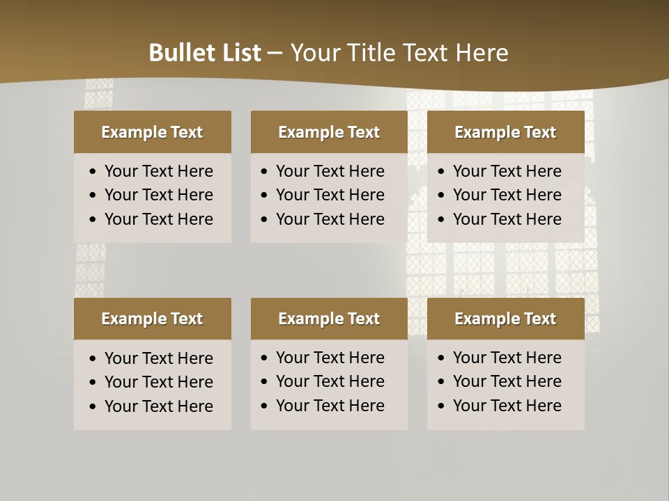 Inside Canterbury Cathedral PowerPoint Template