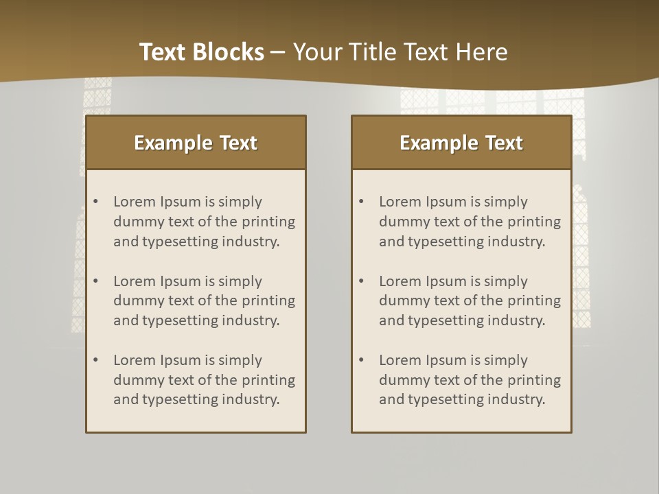 Inside Canterbury Cathedral PowerPoint Template
