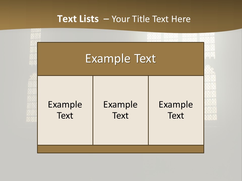 Inside Canterbury Cathedral PowerPoint Template