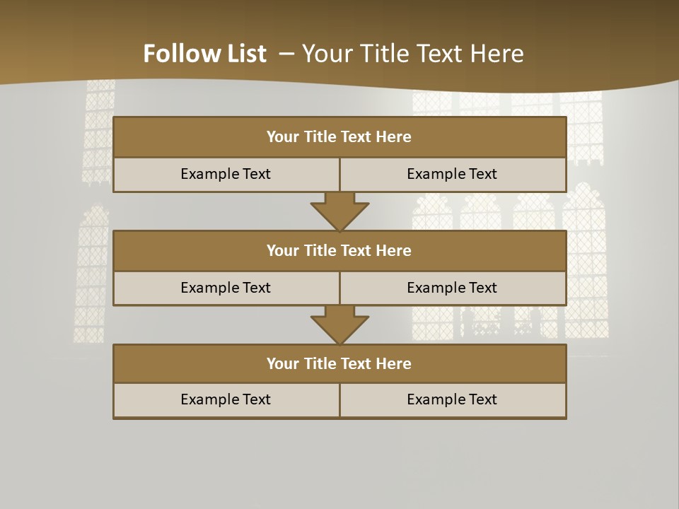 Inside Canterbury Cathedral PowerPoint Template