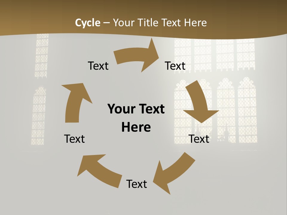 Inside Canterbury Cathedral PowerPoint Template
