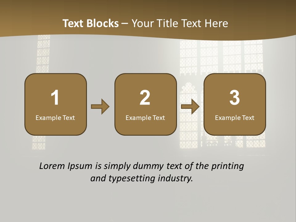 Inside Canterbury Cathedral PowerPoint Template