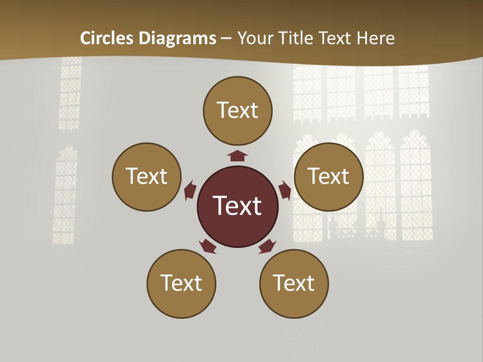 Inside Canterbury Cathedral PowerPoint Template