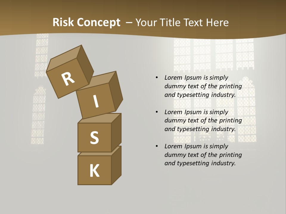 Inside Canterbury Cathedral PowerPoint Template