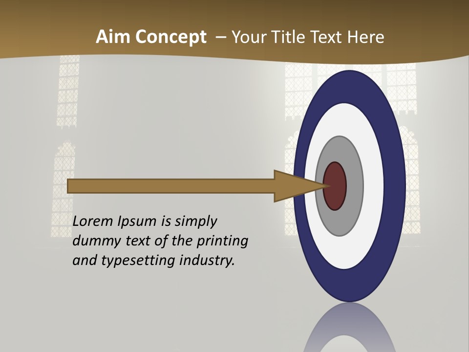 Inside Canterbury Cathedral PowerPoint Template