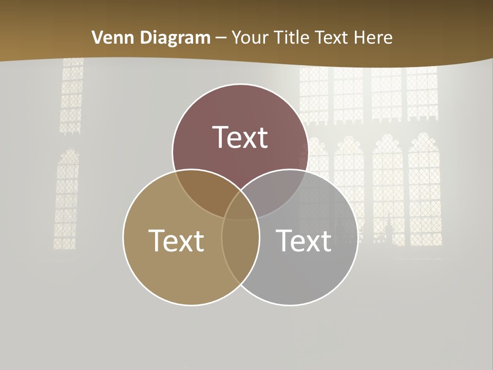 Inside Canterbury Cathedral PowerPoint Template