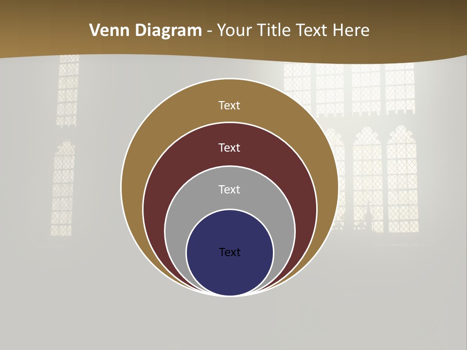 Inside Canterbury Cathedral PowerPoint Template