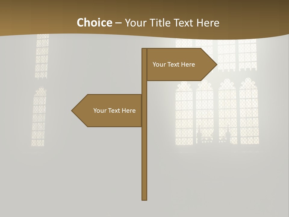 Inside Canterbury Cathedral PowerPoint Template