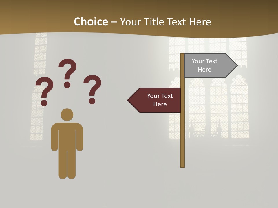 Inside Canterbury Cathedral PowerPoint Template