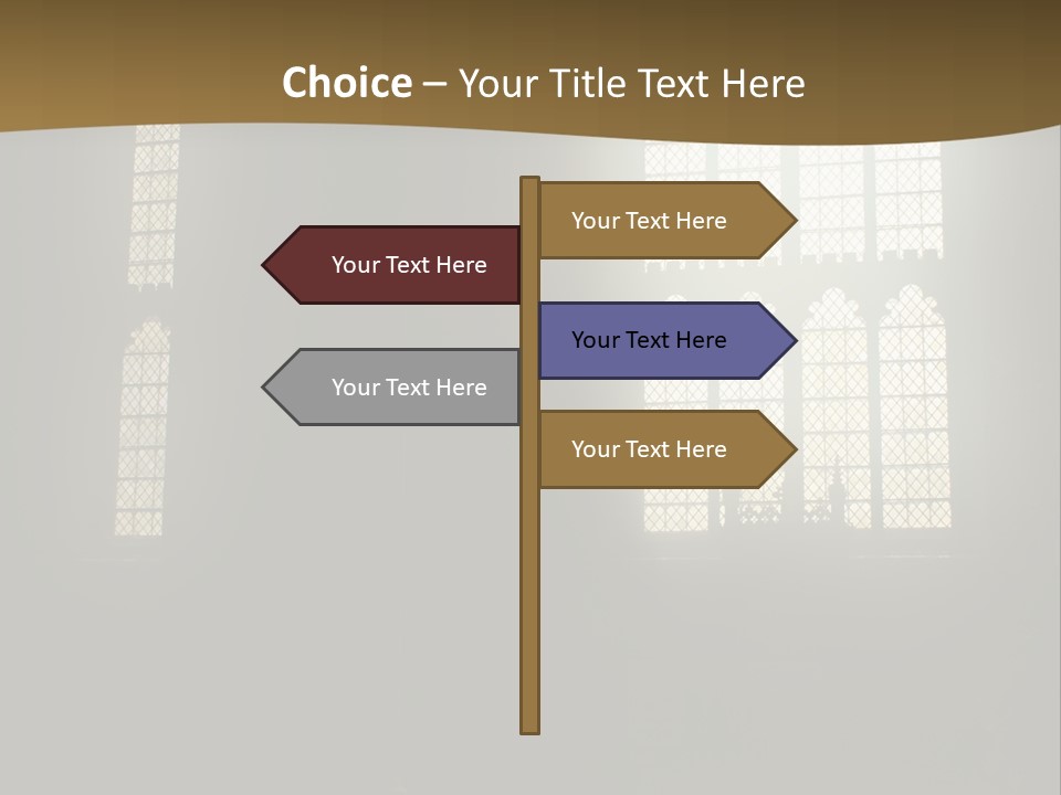 Inside Canterbury Cathedral PowerPoint Template