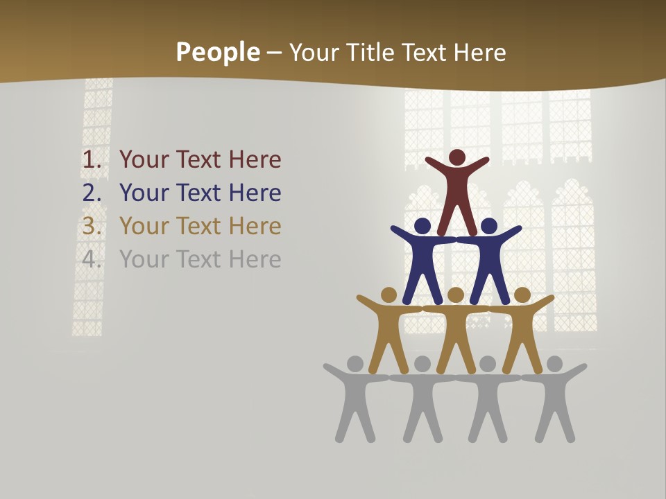 Inside Canterbury Cathedral PowerPoint Template