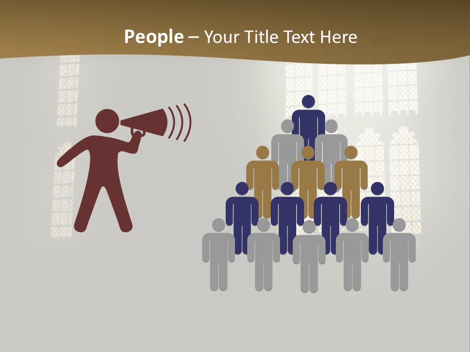 Inside Canterbury Cathedral PowerPoint Template