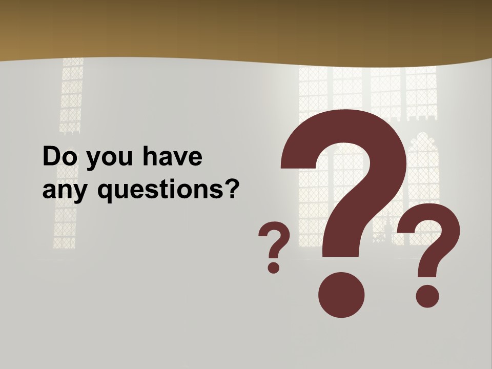 Inside Canterbury Cathedral PowerPoint Template