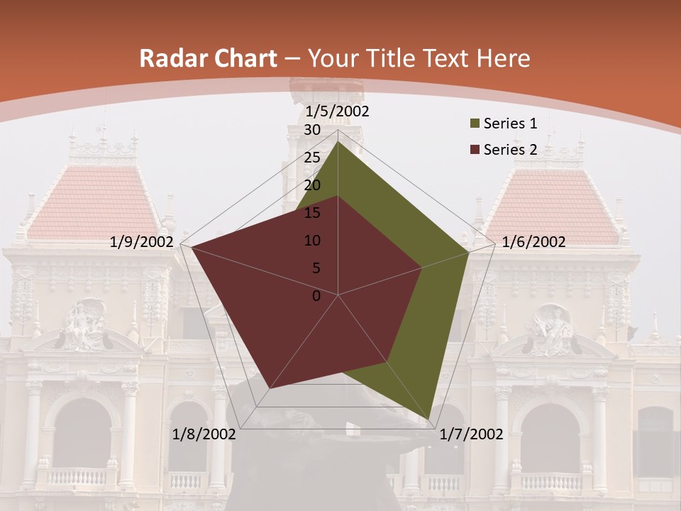 People's Committee Building In Ho Chi Minh City, Vietnam With Ho Chi Minh Statue In Front PowerPoint Template