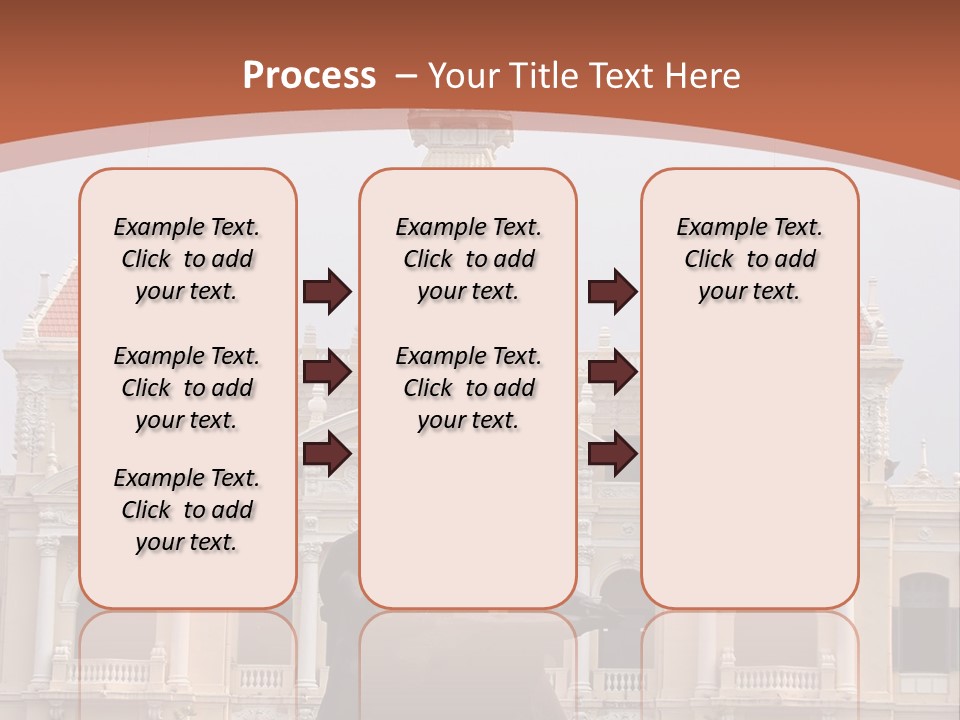 People's Committee Building In Ho Chi Minh City, Vietnam With Ho Chi Minh Statue In Front PowerPoint Template