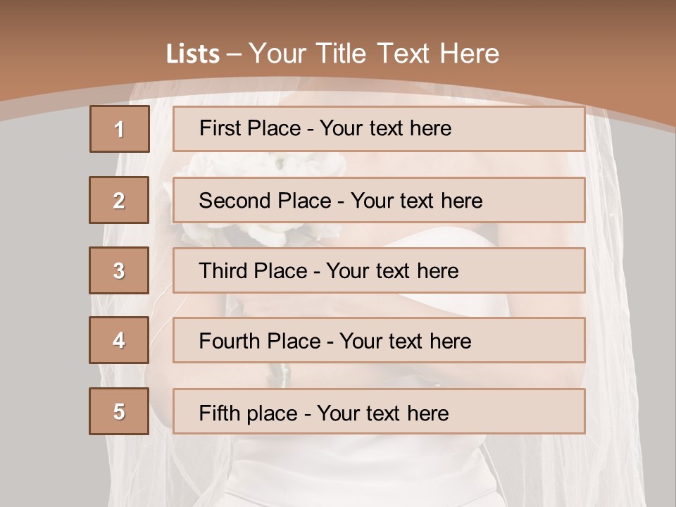 Studio Shot Of Frowning Young Bride In Wedding Dress And Veil PowerPoint Template
