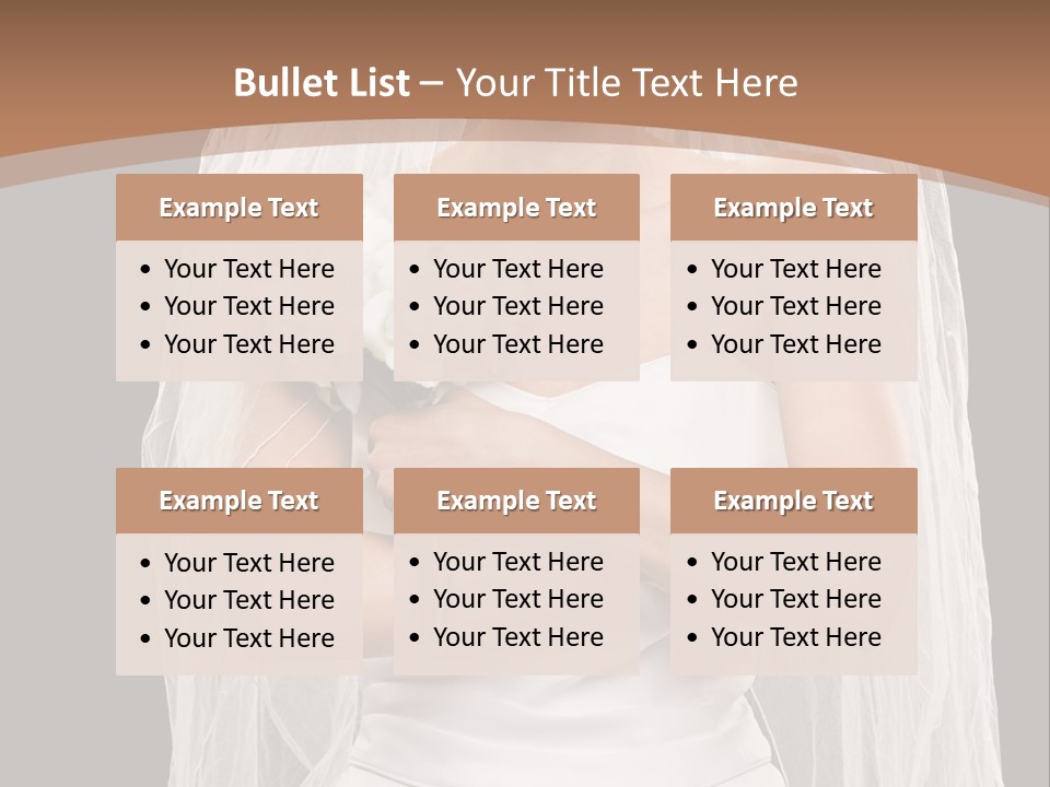 Studio Shot Of Frowning Young Bride In Wedding Dress And Veil PowerPoint Template