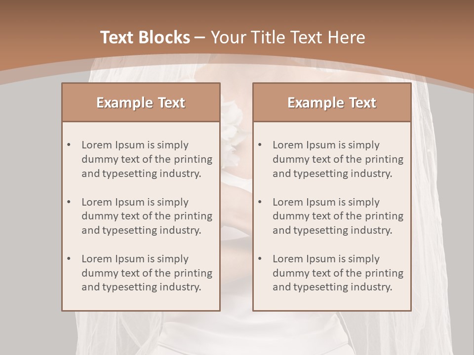 Studio Shot Of Frowning Young Bride In Wedding Dress And Veil PowerPoint Template