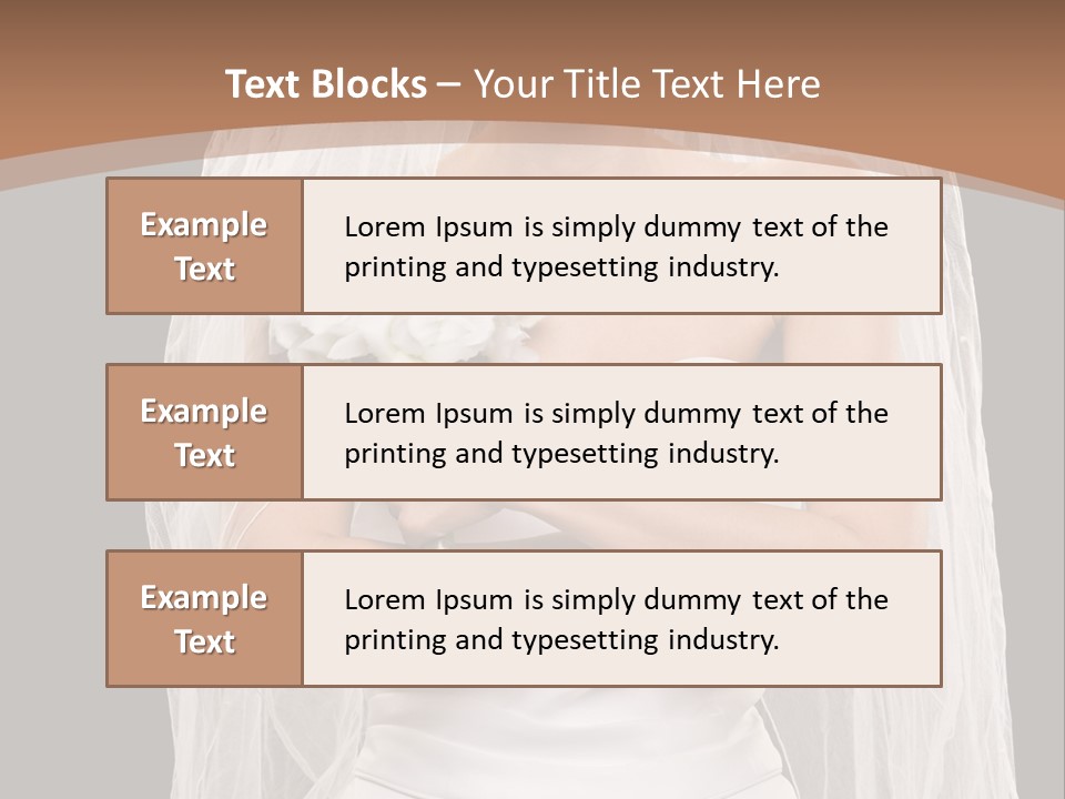 Studio Shot Of Frowning Young Bride In Wedding Dress And Veil PowerPoint Template