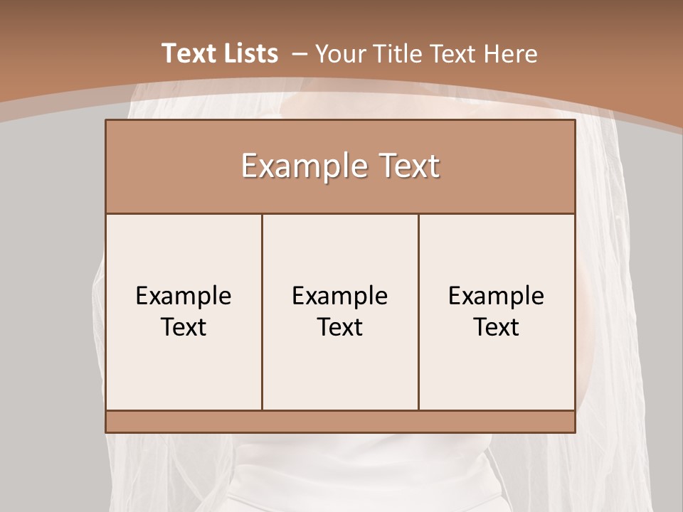 Studio Shot Of Frowning Young Bride In Wedding Dress And Veil PowerPoint Template