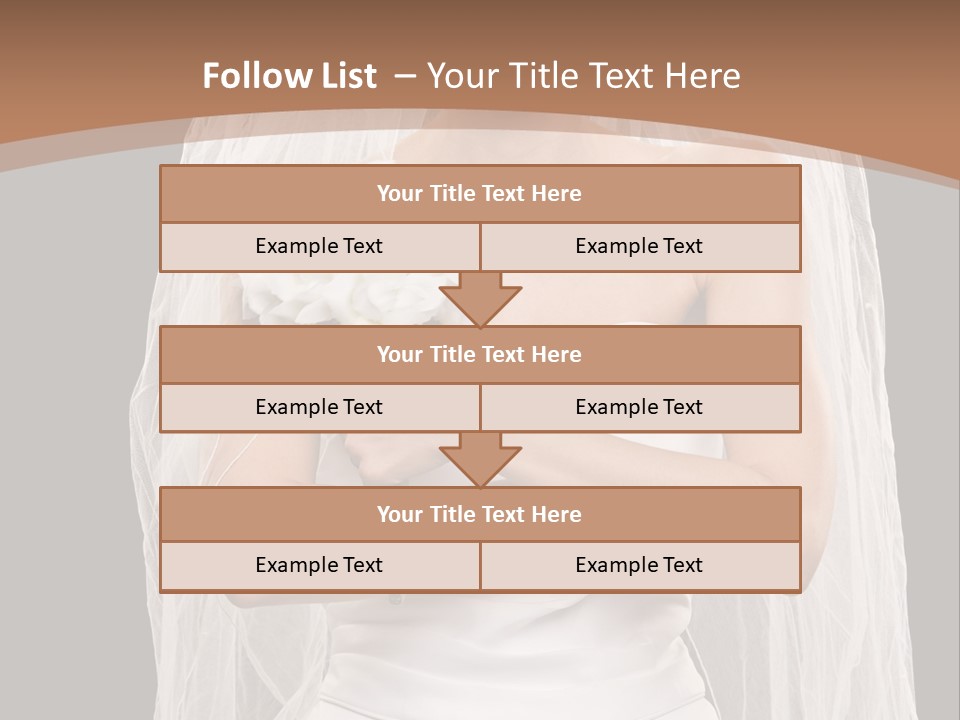 Studio Shot Of Frowning Young Bride In Wedding Dress And Veil PowerPoint Template