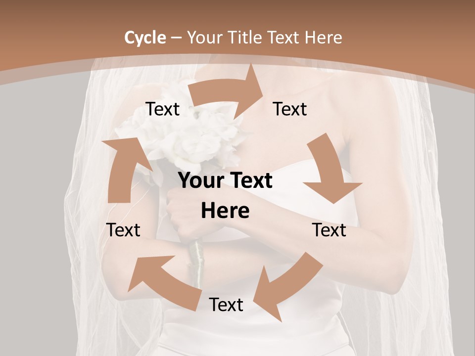 Studio Shot Of Frowning Young Bride In Wedding Dress And Veil PowerPoint Template