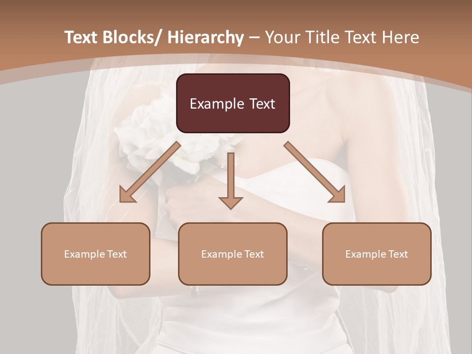 Studio Shot Of Frowning Young Bride In Wedding Dress And Veil PowerPoint Template