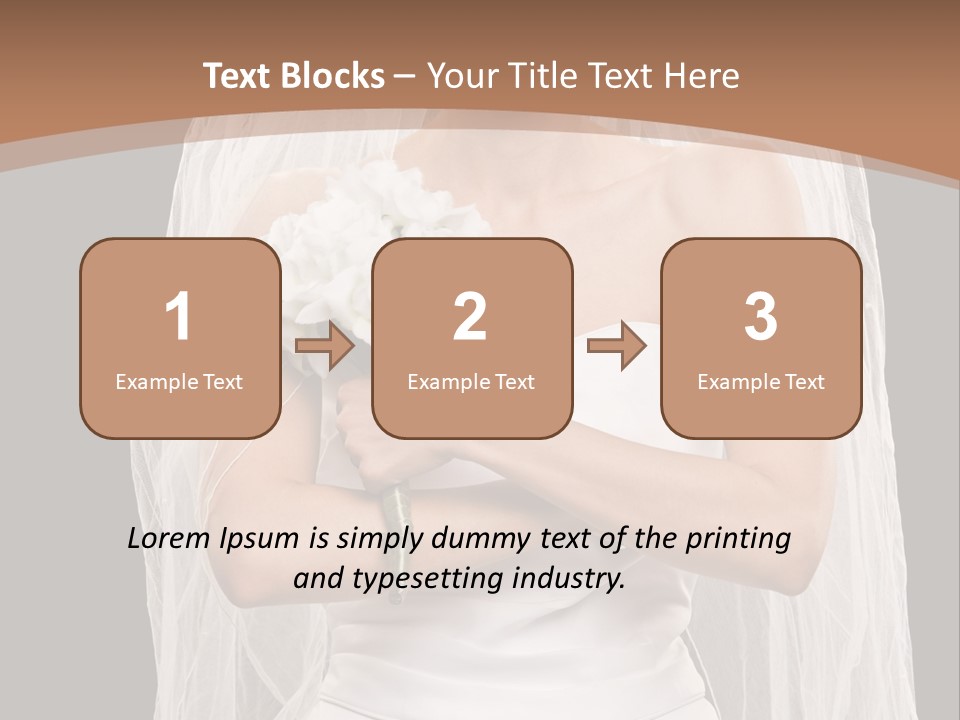 Studio Shot Of Frowning Young Bride In Wedding Dress And Veil PowerPoint Template