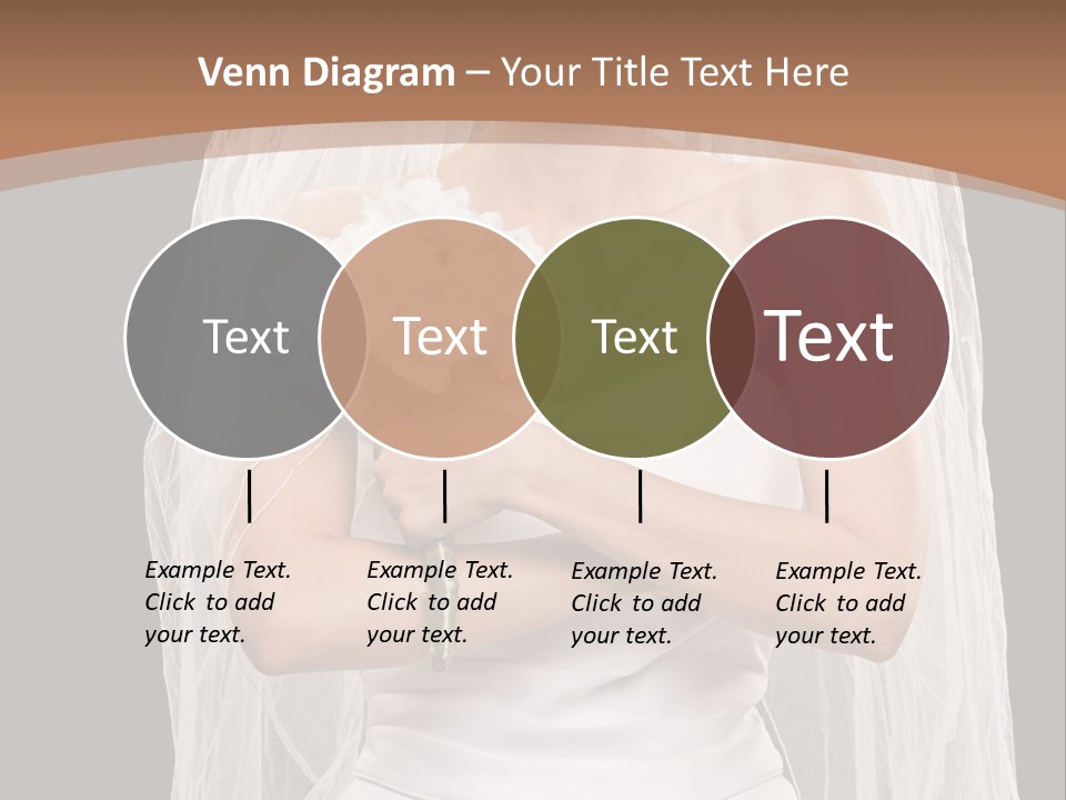 Studio Shot Of Frowning Young Bride In Wedding Dress And Veil PowerPoint Template