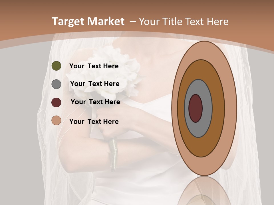 Studio Shot Of Frowning Young Bride In Wedding Dress And Veil PowerPoint Template