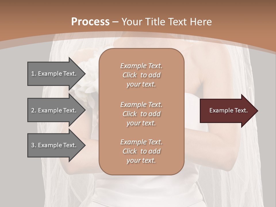 Studio Shot Of Frowning Young Bride In Wedding Dress And Veil PowerPoint Template