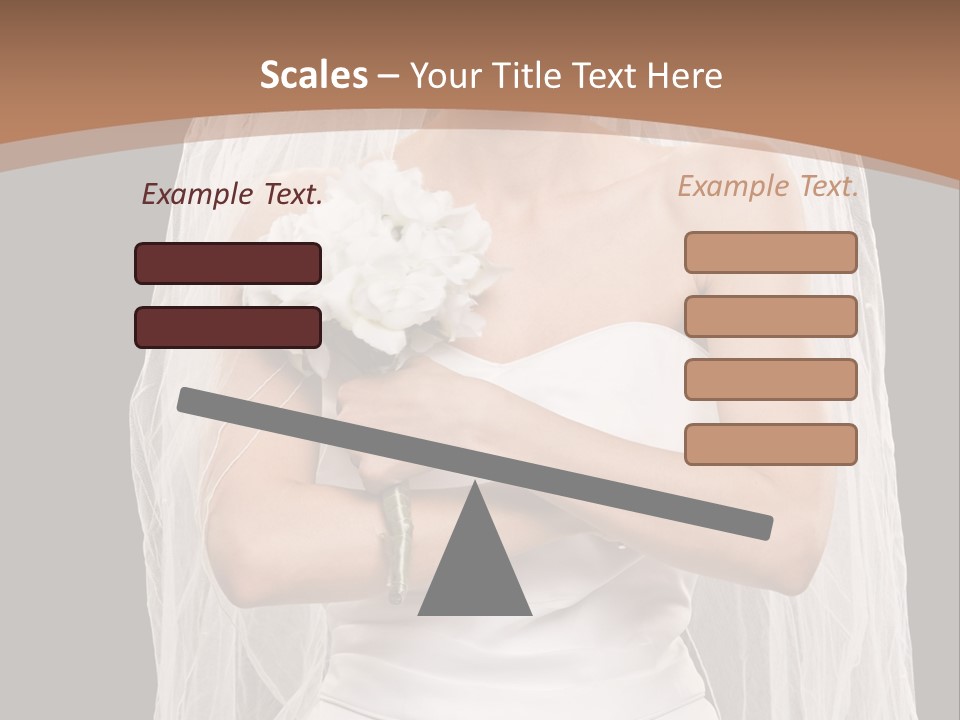 Studio Shot Of Frowning Young Bride In Wedding Dress And Veil PowerPoint Template