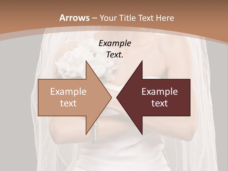 Studio Shot Of Frowning Young Bride In Wedding Dress And Veil PowerPoint Template