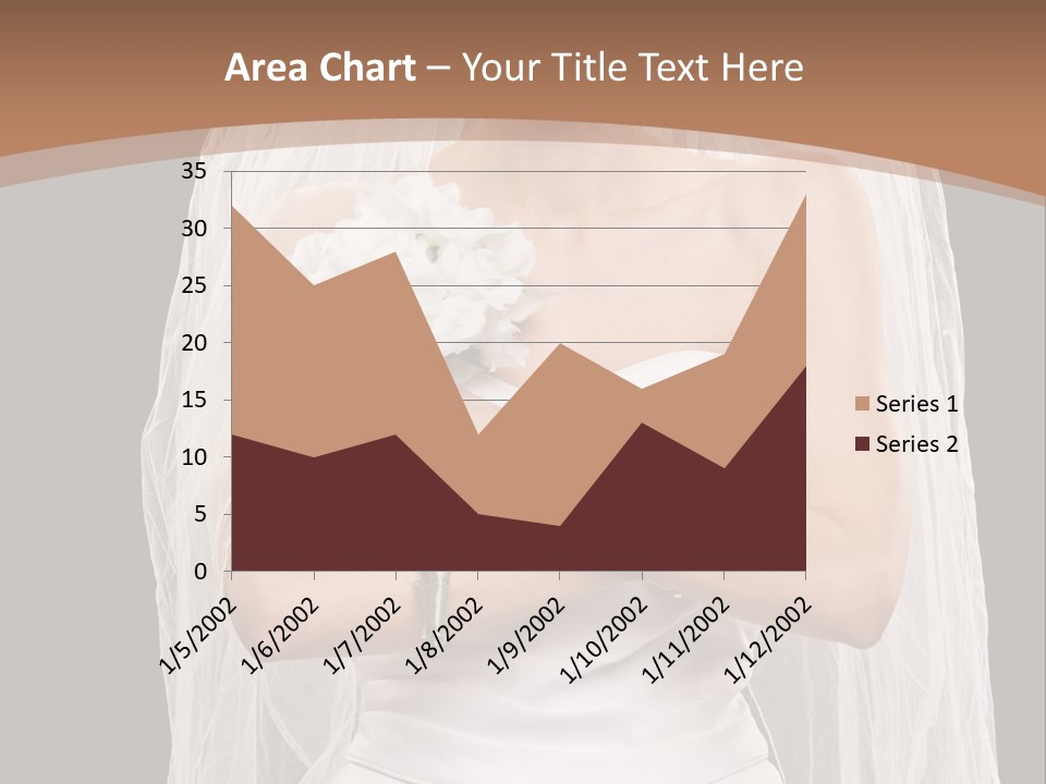 Studio Shot Of Frowning Young Bride In Wedding Dress And Veil PowerPoint Template