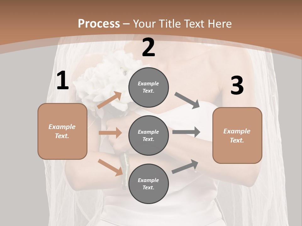 Studio Shot Of Frowning Young Bride In Wedding Dress And Veil PowerPoint Template