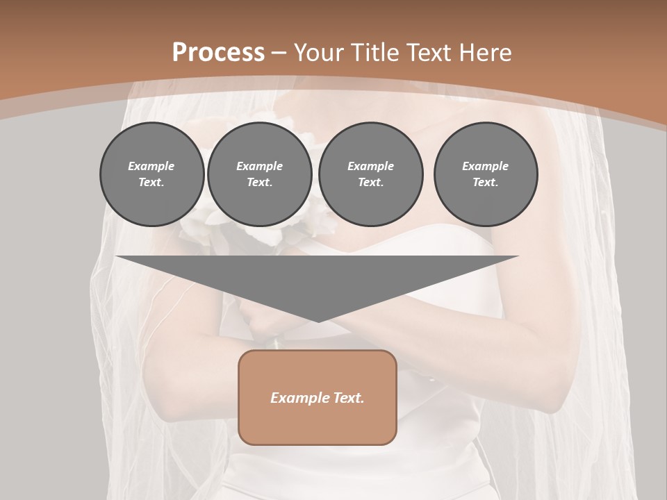 Studio Shot Of Frowning Young Bride In Wedding Dress And Veil PowerPoint Template