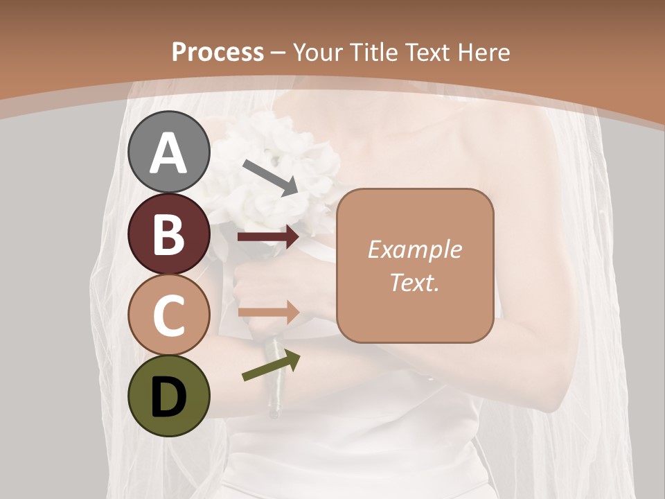 Studio Shot Of Frowning Young Bride In Wedding Dress And Veil PowerPoint Template