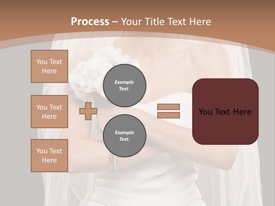 Studio Shot Of Frowning Young Bride In Wedding Dress And Veil PowerPoint Template