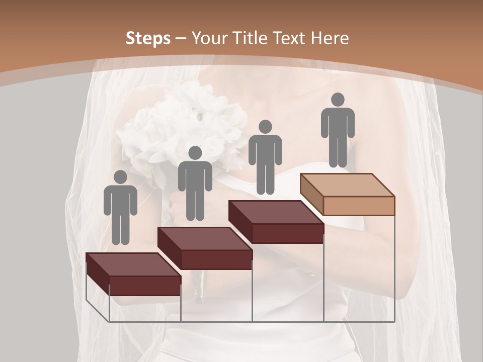 Studio Shot Of Frowning Young Bride In Wedding Dress And Veil PowerPoint Template