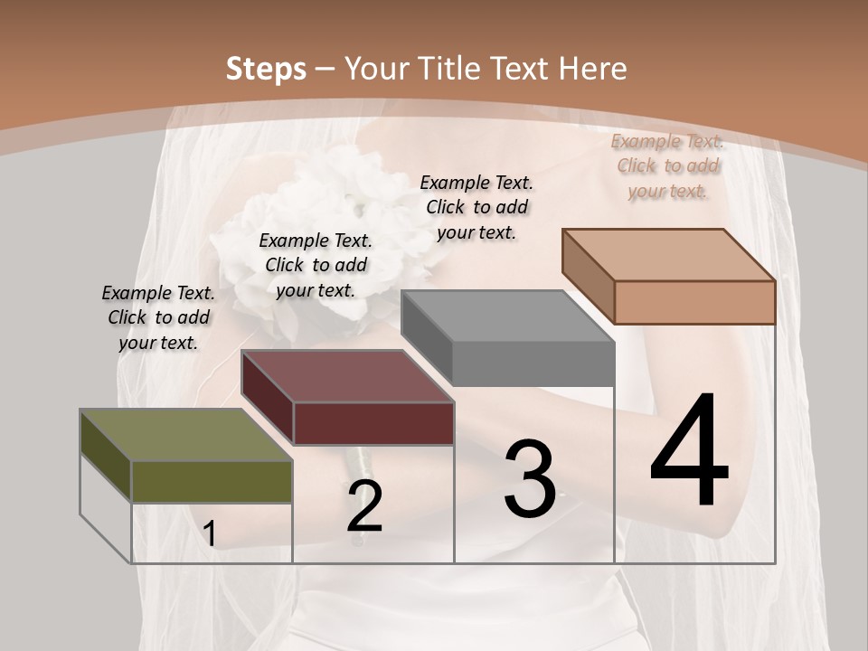 Studio Shot Of Frowning Young Bride In Wedding Dress And Veil PowerPoint Template