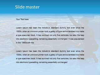 Dolphin Trainer Feeding Dolphins PowerPoint Template