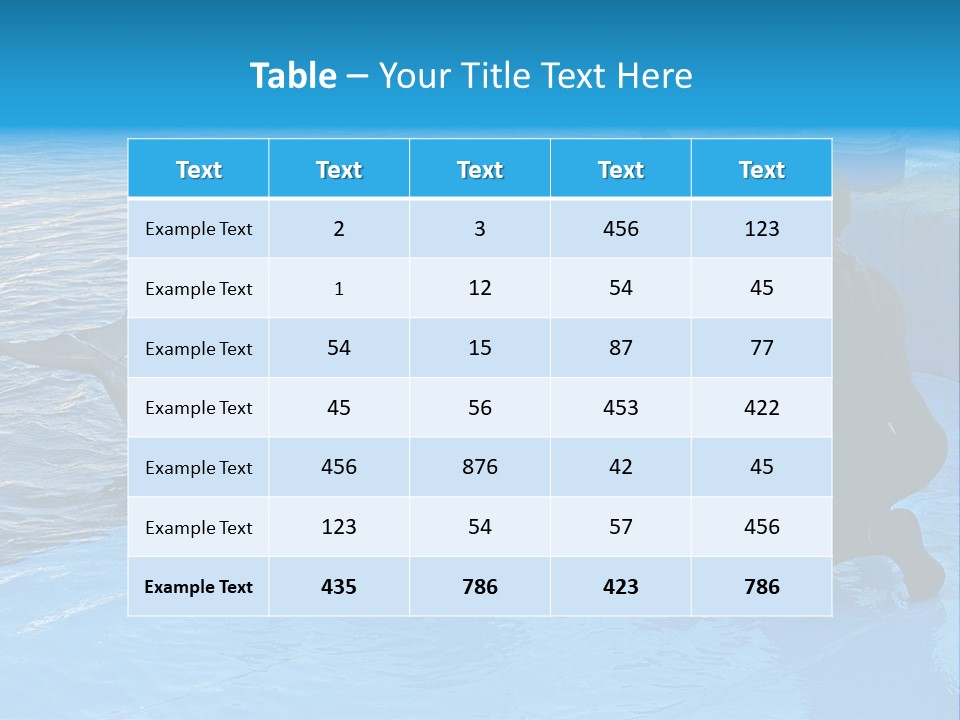 Dolphin Trainer Feeding Dolphins PowerPoint Template