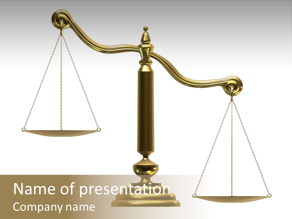 Libra/Scale PowerPoint Template