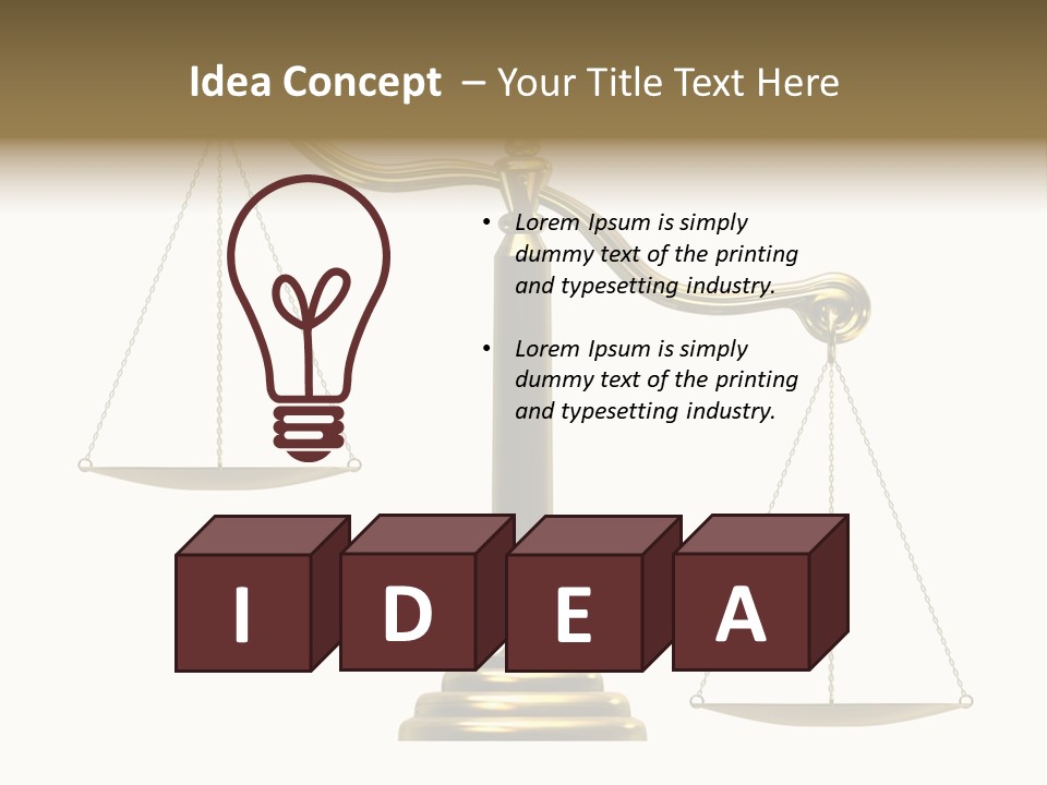 Libra/Scale PowerPoint Template